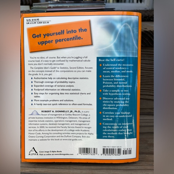 The Complete IDIOT’S Guide to Statistics Second Edition Robert A. Donnelly, Jr. - Picture 2 of 12